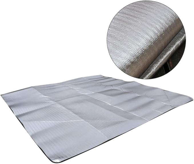 Outdoor Dampproof Mat Portable Aluminum Picnic Mat for Camping Hiking and Lightweight Thick with Carry Bag