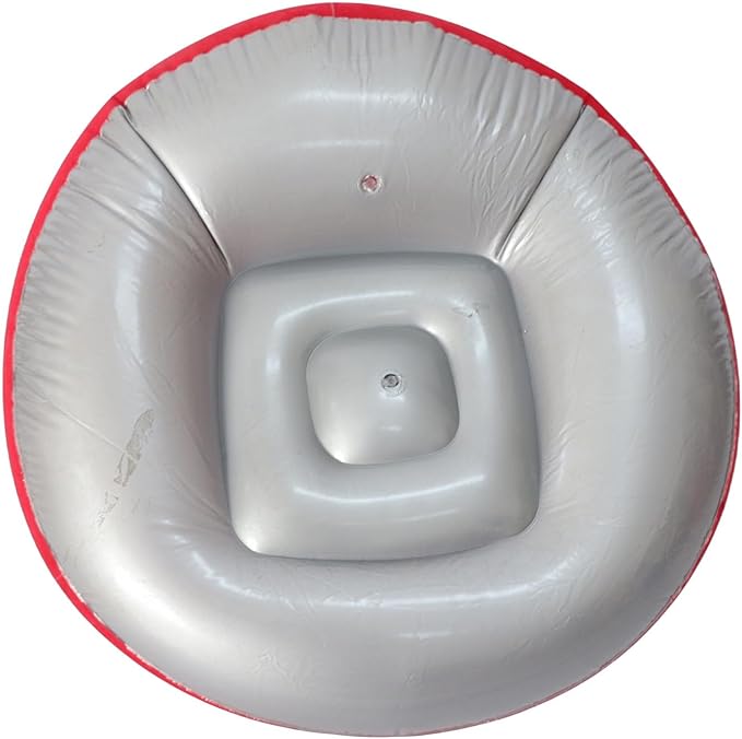 Pissente Inflatable Lounge Chair, Portable Blow Up Sofa, Red, for Outdoor Activities and Bedroom