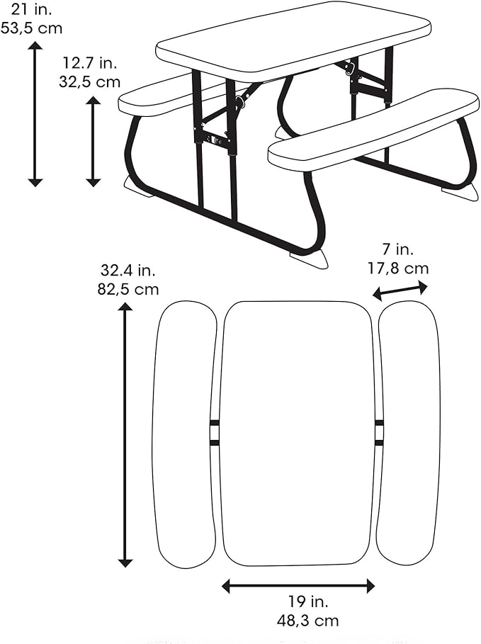 LIFETIME Kid's Picnic Table, White